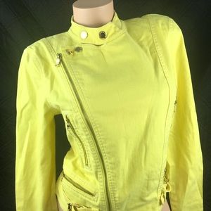 Ralph Lauren Jean Jacket Yellow Denim large d215